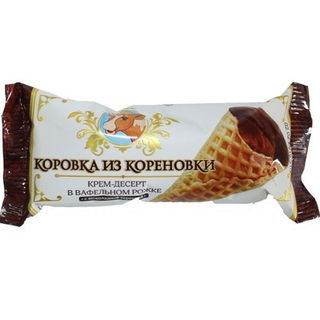 Крем-десерт Коровка из Кореновки с Какао вар.сгущ.25%в ваф.рожке 40гр